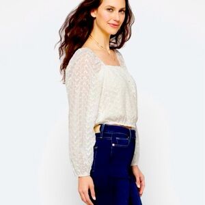 Eyelet crop top